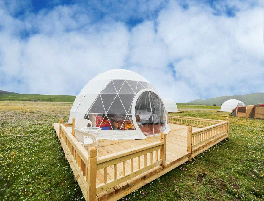 12643 - 10m Geodesic Gala Dome Glamping Tent